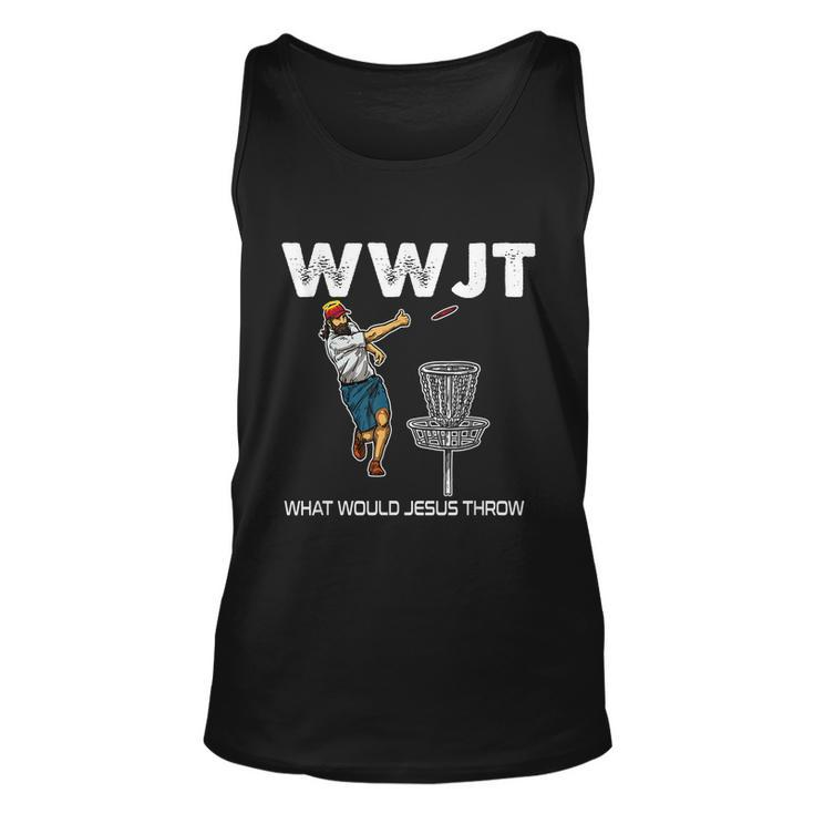 What Would Jesus Throw Golf Disc Unisex Tank Top