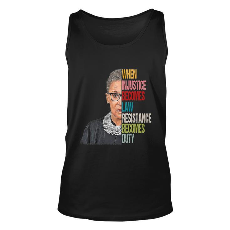When Injustice Becomes Law Resistance Becomes Duty V2 Unisex Tank Top