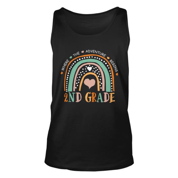 Where The Adventure Begins 2Nd Grade Unisex Tank Top