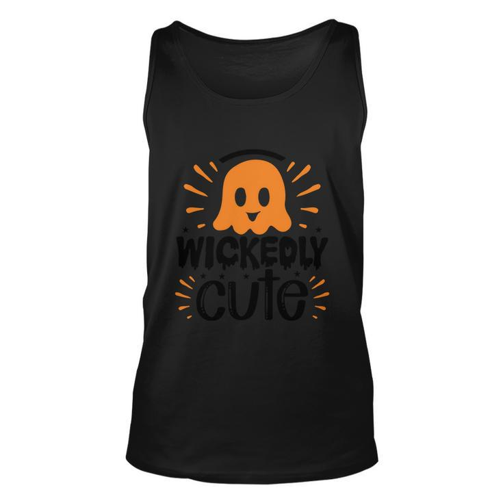 Wickedly Cute Boo Halloween Quote Unisex Tank Top