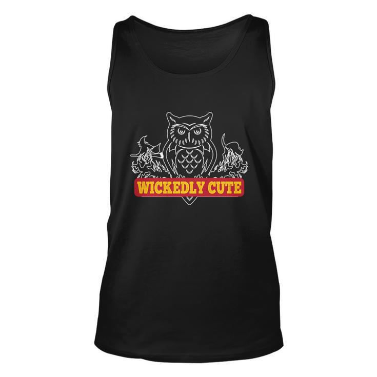 Wickedly Cute Funny Halloween Quote V2 Unisex Tank Top