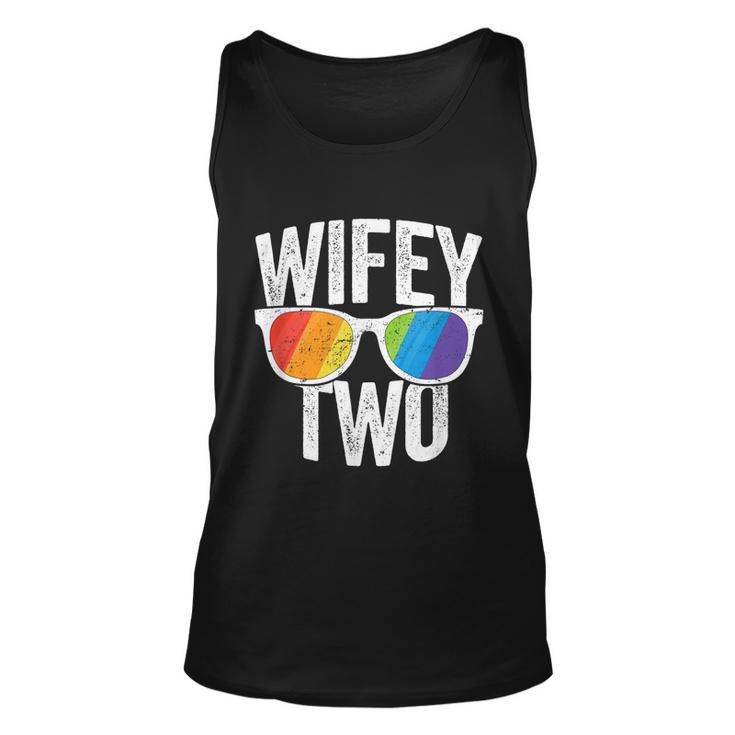 Wifey Two Lesbian Pride Lgbt Bride Couple Unisex Tank Top