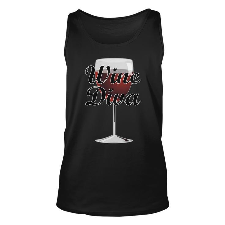Wine Diva Unisex Tank Top