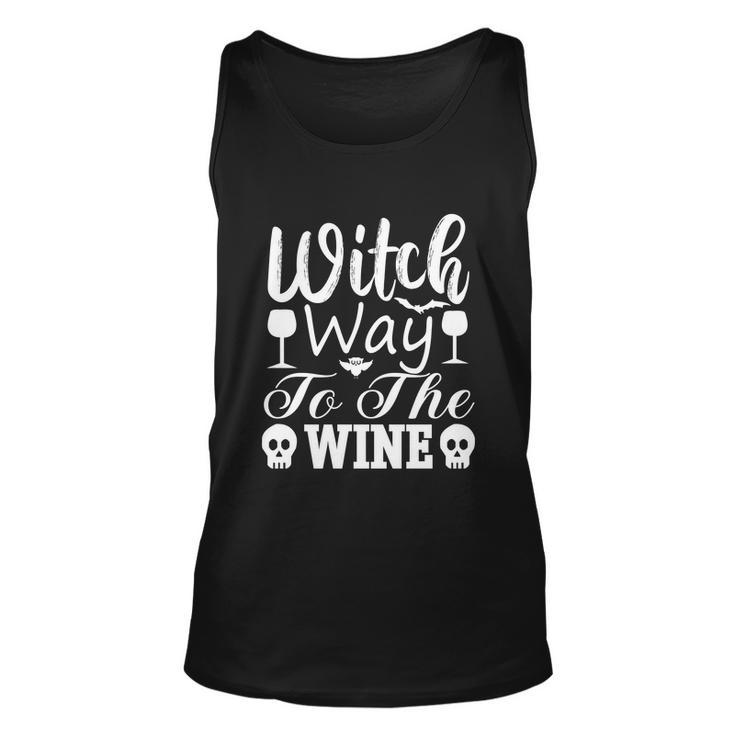 Witch Way To The Wine Halloween Quote V5 Unisex Tank Top