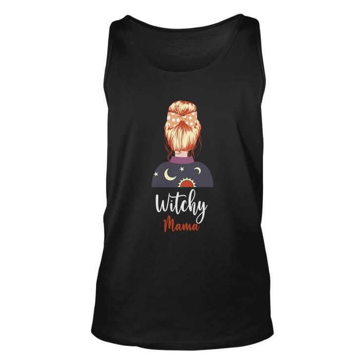 Witchy Mama Funny Halloween Quote Unisex Tank Top