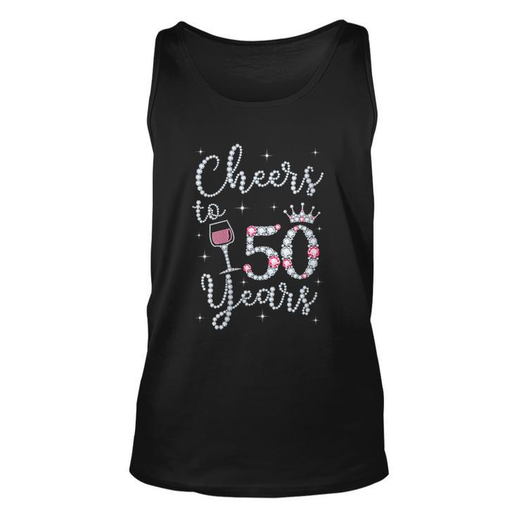 Women Gift Cheers To 50 Years 1969 50Th Birthday Gift For Womens Unisex Tank Top