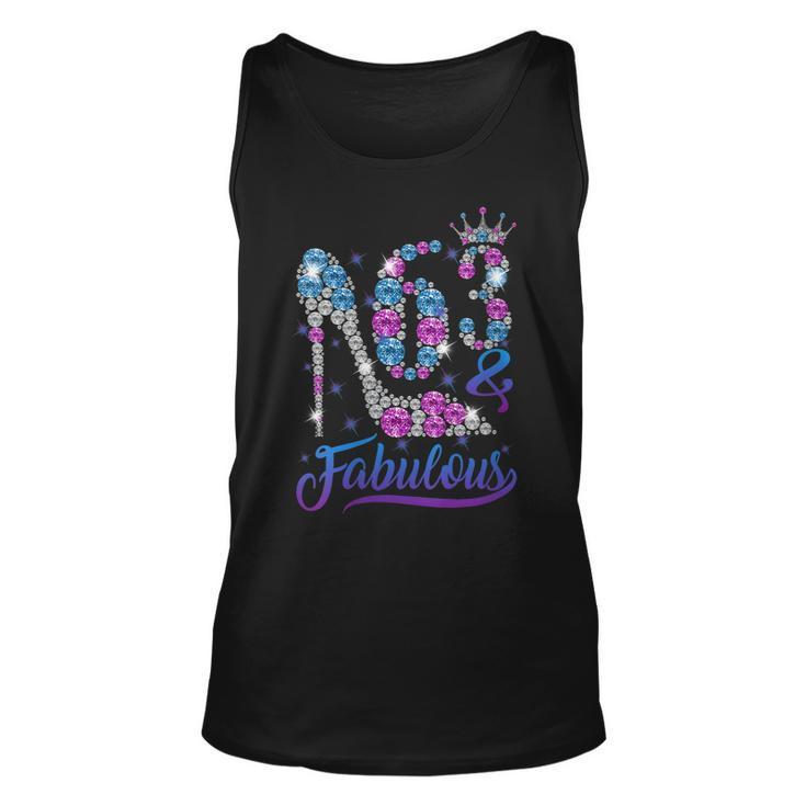 Womens 63 And Fabulous Stepping Into My 63Rd Birthday Gift Womens Men Women Tank Top Graphic Print Unisex
