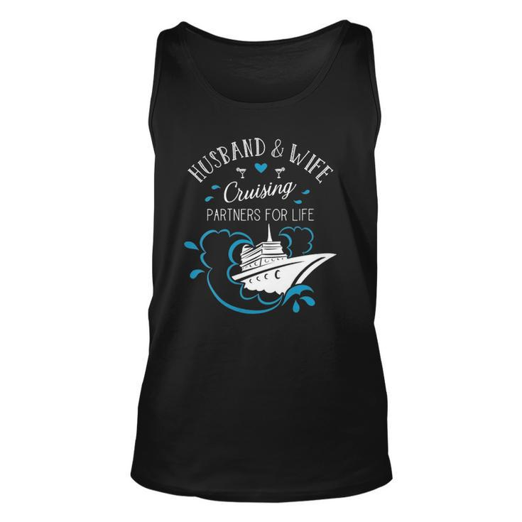 Womens Husband And Wife Cruising Partners For Life Cruise Couples Men Women Tank Top Graphic Print Unisex