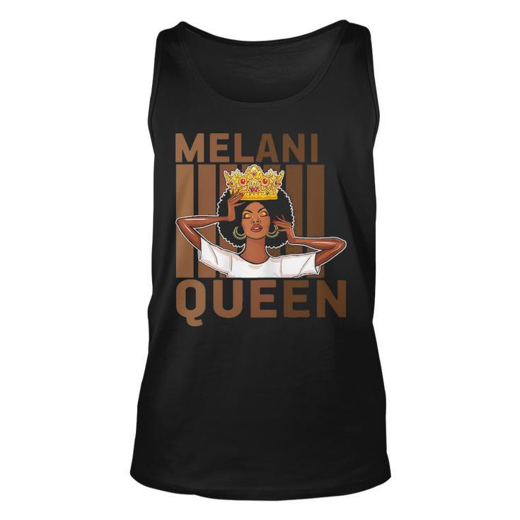 Womens Melanin Queen Black History Month African Pride Black Queen  Unisex Tank Top