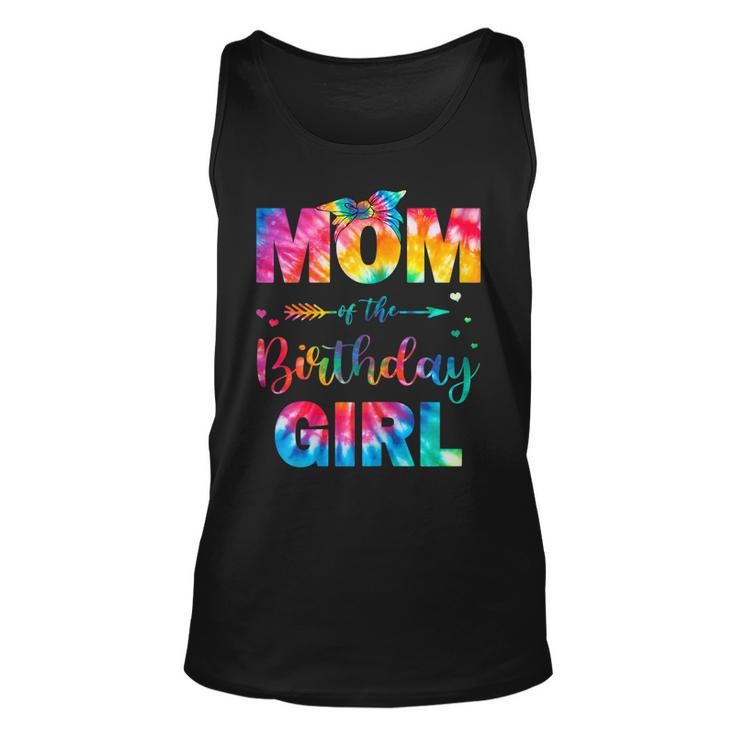 Womens Mom Of The Birthday Girl Mama Mother And Daughter Tie Dye  Unisex Tank Top
