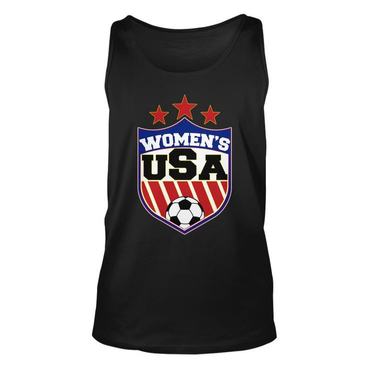 Womens Soccer Usa Emblem Unisex Tank Top