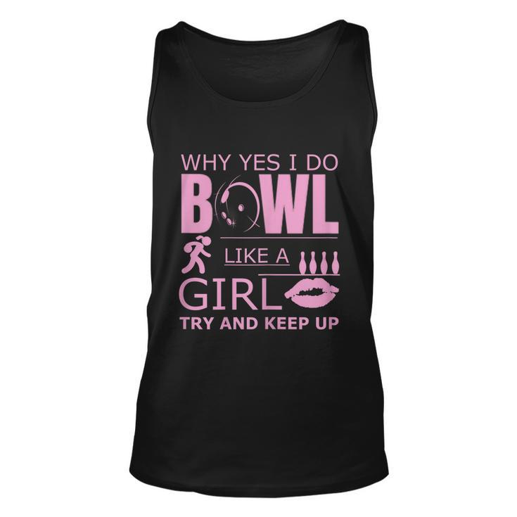 Womens Womens Bowling Funny Bowl Like A Girl Ten Pin Bowlers Graphic Design Printed Casual Daily Basic Unisex Tank Top