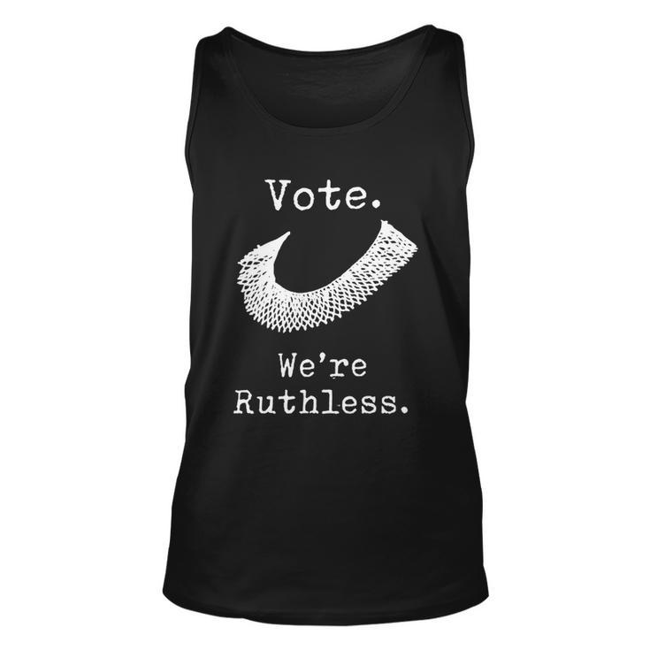 Womenss Womenn Vote Were Ruthless Unisex Tank Top
