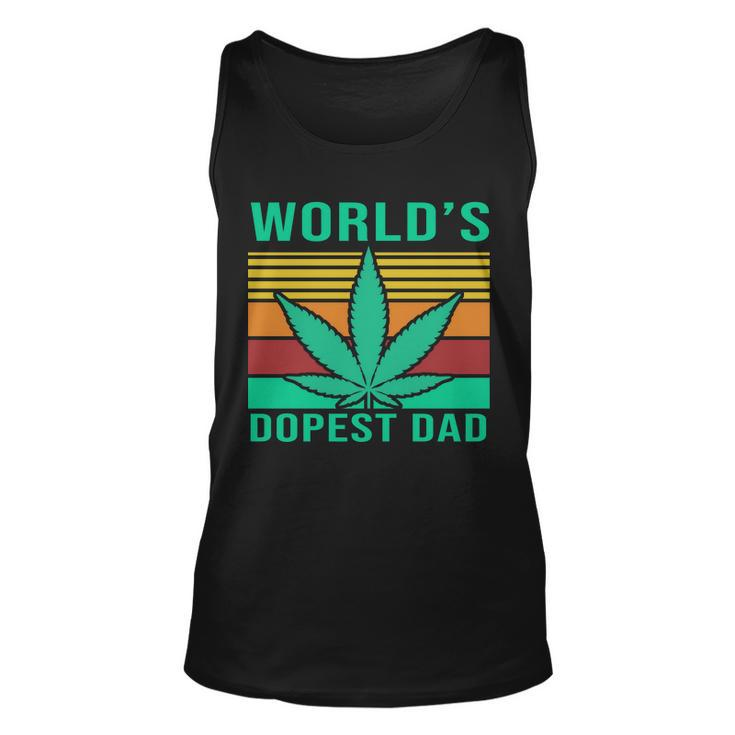 Worlds Dopest Dad Funny Retro Tshirt Unisex Tank Top