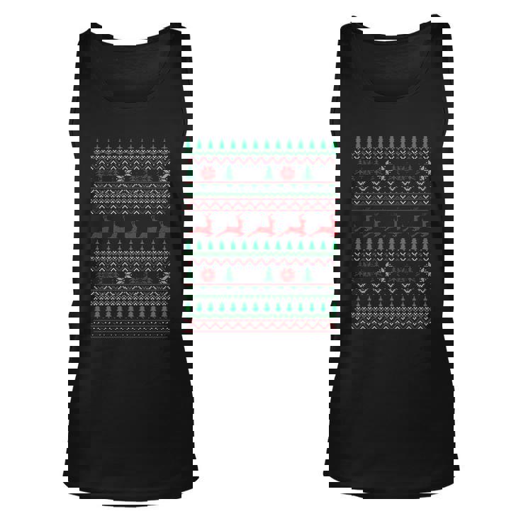 Xmas Funny Christmas Ugly Christmas Sweater Graphic Design Printed Casual Daily Basic Unisex Tank Top
