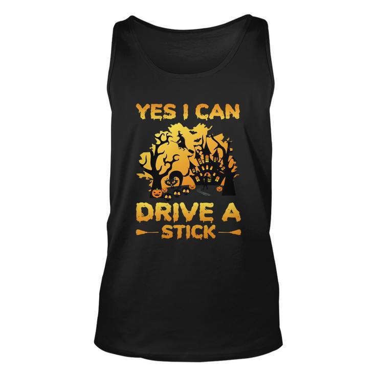 Yes I Can Drive A Stick Halloween Quote Unisex Tank Top