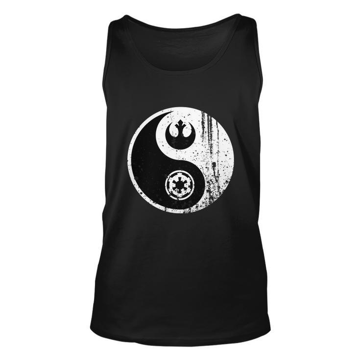 Yin Yang Rebel Alliance Galactic Empire Star Geek Nerd Unisex Tank Top