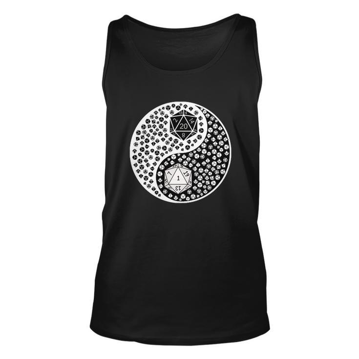 Ying Yang D20 Dungeons And Dragons Tshirt Unisex Tank Top