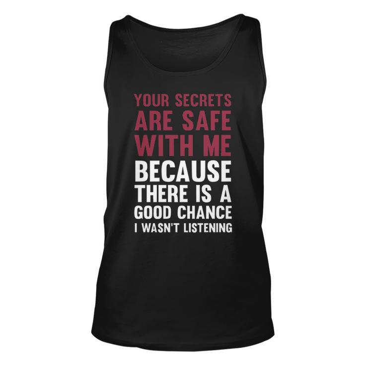 Your Secrets Are Safe V3 Unisex Tank Top