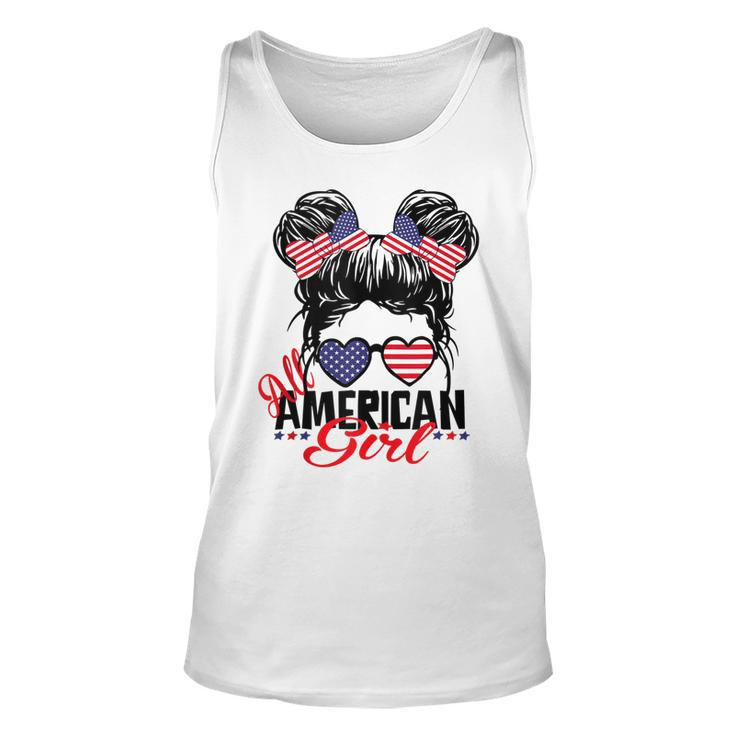 All American Girl Funny Independence 4Th Of July Patriotic  Unisex Tank Top