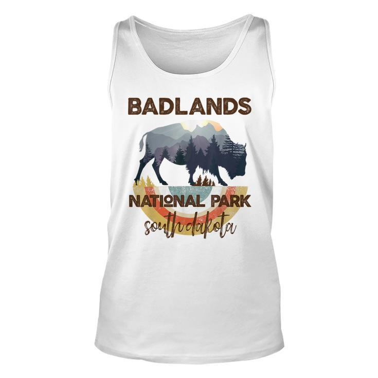 Badlands National Park Vintage South Dakota Yellowstone Gift  Unisex Tank Top