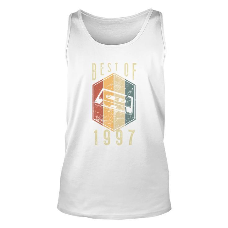 Best Of 1997 25 Year Old Gifts Cassette Tape 25Th Birthday  Unisex Tank Top