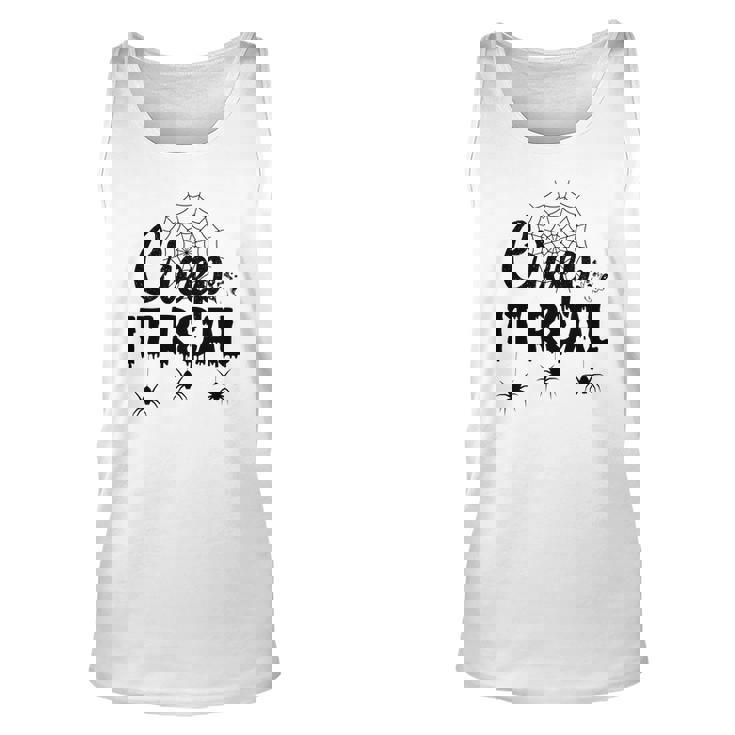 Creep It Real Halloween Quote Saying Unisex Tank Top