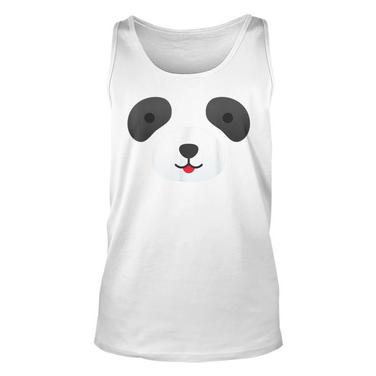 Cute Bear Panda Face Diy Easy Halloween Party Easy Costume  Unisex Tank Top