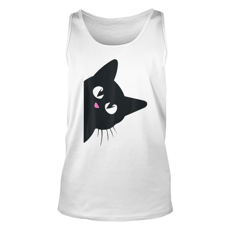 Cute Black Cat Halloween Costume Kitten Kids Toddler Adult  Unisex Tank Top