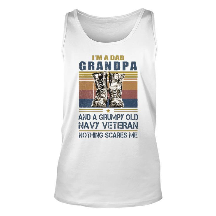 Dad Grandpa Navy Veteran Unisex Tank Top