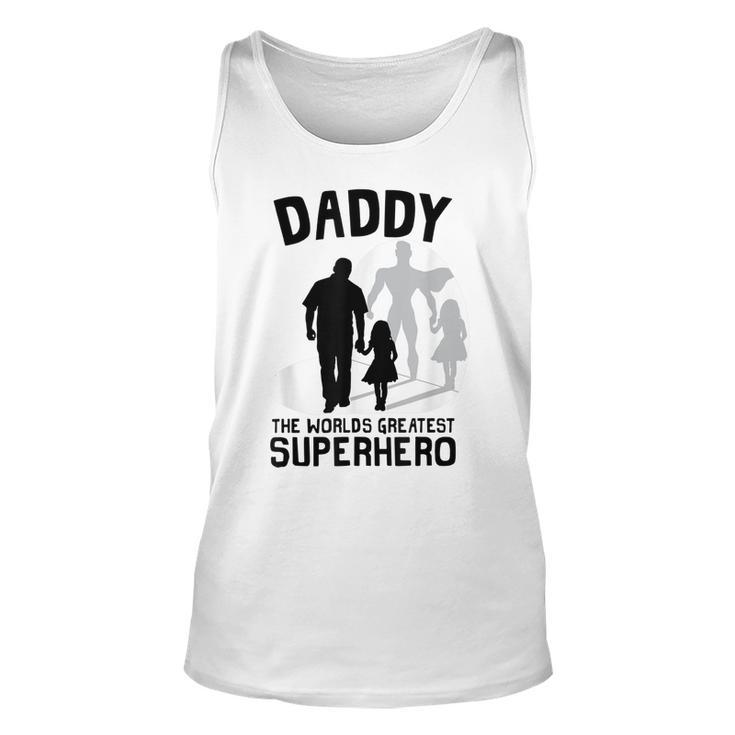 Daddy The Worlds Greatest Superhero Fathers Day  Men Women Tank Top Graphic Print Unisex