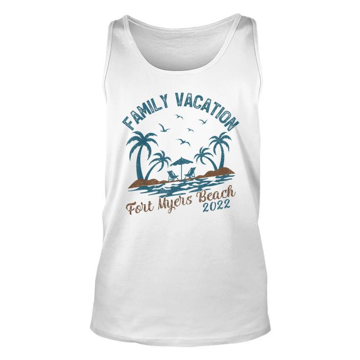 Family Vacation 2022 Palm Tree Florida Fort Myers Beach  Unisex Tank Top