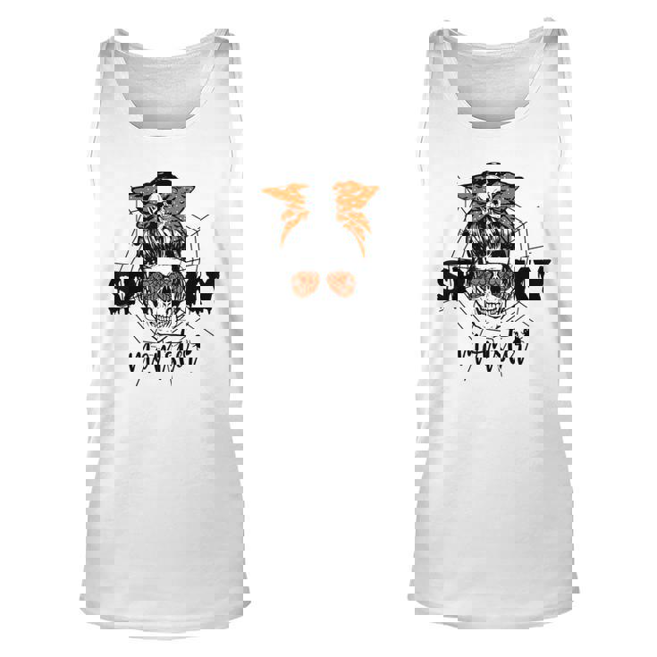 Funny Halloween Spooky Momster Skull Mama Costume For Mom  Unisex Tank Top