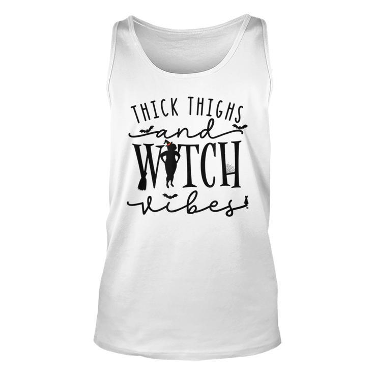 Funny Thick Thighs Witch Essential Metime Halloween Vibes  Unisex Tank Top