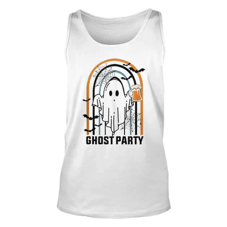 Ghost Party Men Womens Funny Halloween Drinking Beer Party  Unisex Tank Top