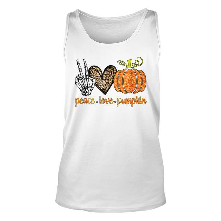 Gift Halloween Peace Love Pumpkin Fall Girls Kids  V2 Men Women Tank Top Graphic Print Unisex