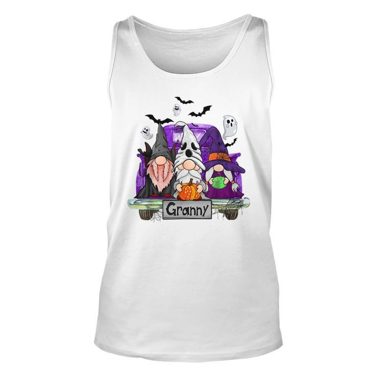 Gnomes Witch Truck Granny Funny Halloween Costume  Unisex Tank Top