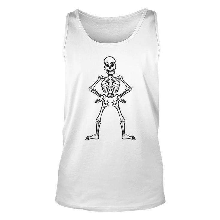 Halloween Funny Skeleton Black Custom For You Men Women Tank Top Graphic Print Unisex