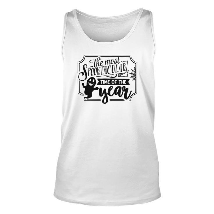 Halloween The Most Spooktacular Time Of The Year Black Men Women Tank Top Graphic Print Unisex