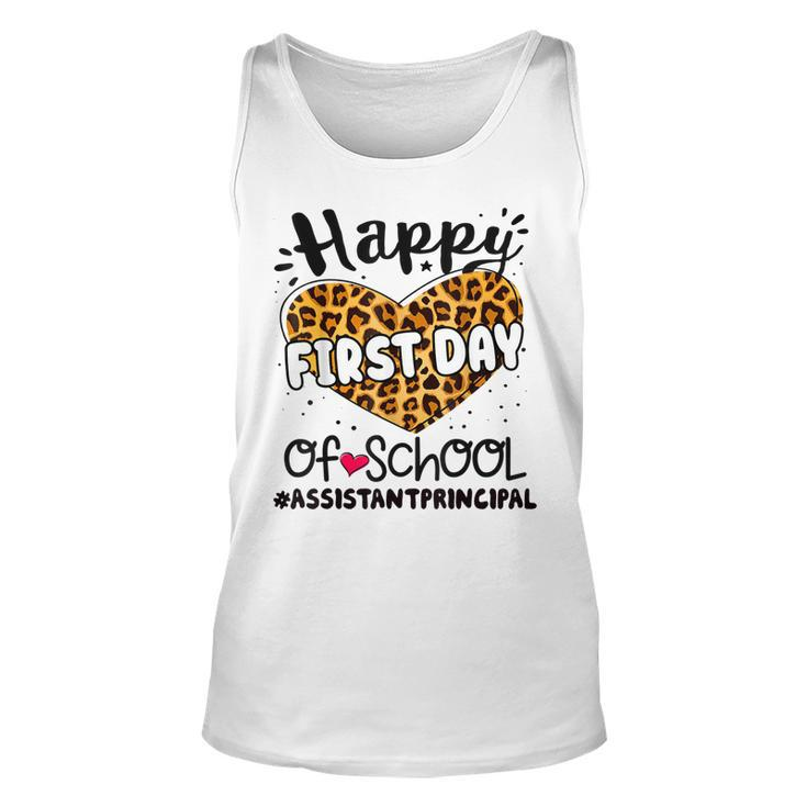 Happy First Day Of School Assistant Principal Back 100 Days  Unisex Tank Top