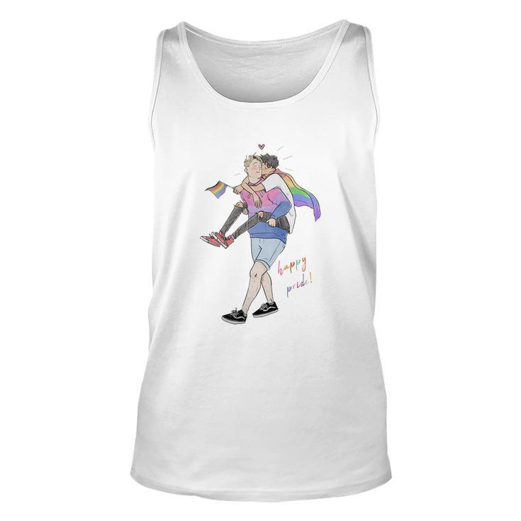 Heartstopper Lgbt Lover Nick And Charlie Happy Pride Unisex Tank Top