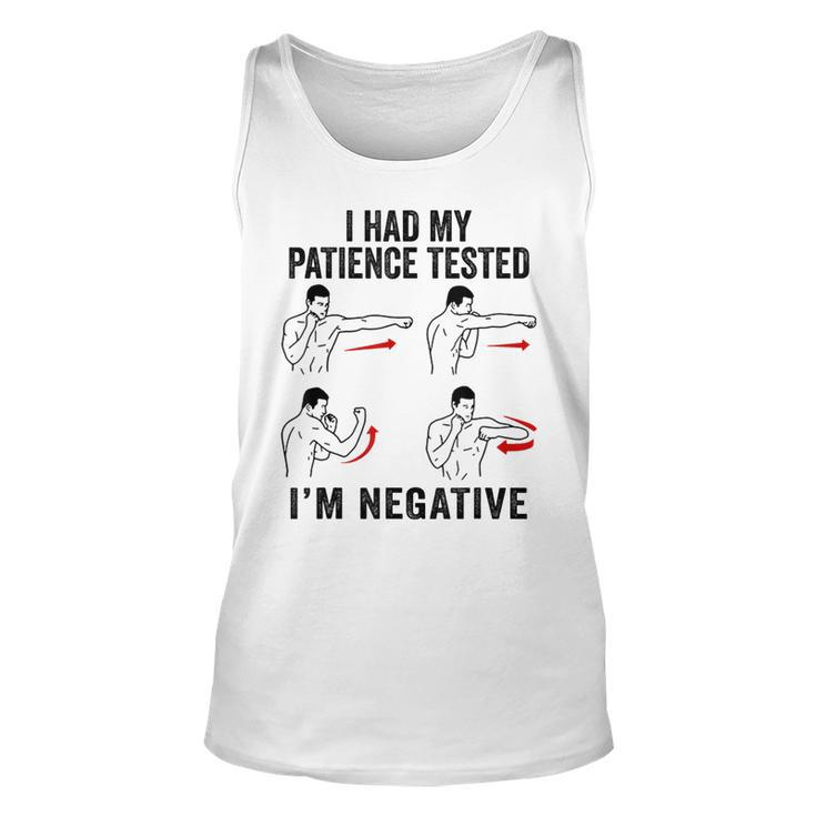 I Had My Patience Tested Im Negative Coworker Funny Sarcasm  Unisex Tank Top