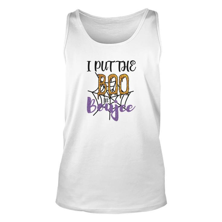 I Put The Boo In Boujee Spider Halloween Unisex Tank Top