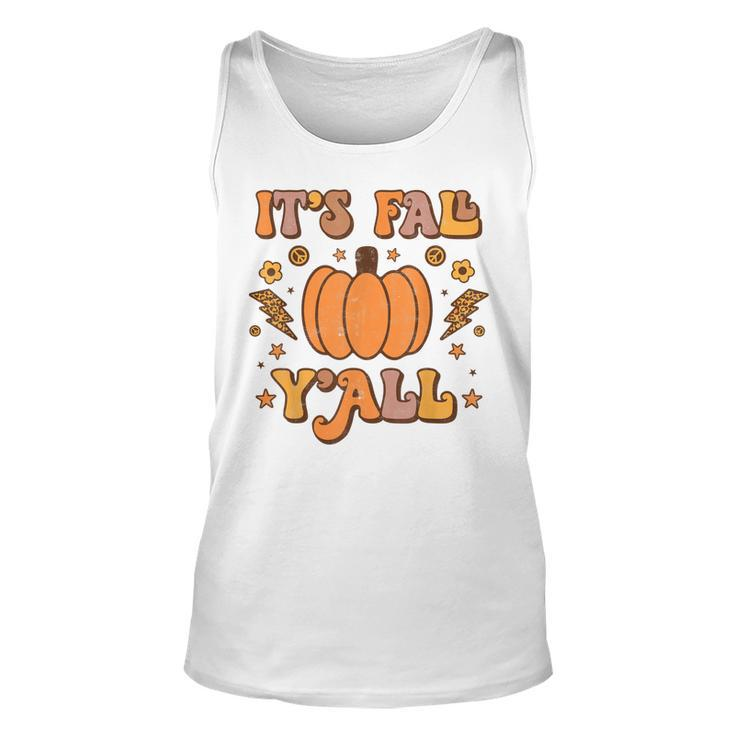 Its Fall Yall Pumpkin Spice Autumn Season Thanksgiving  Unisex Tank Top