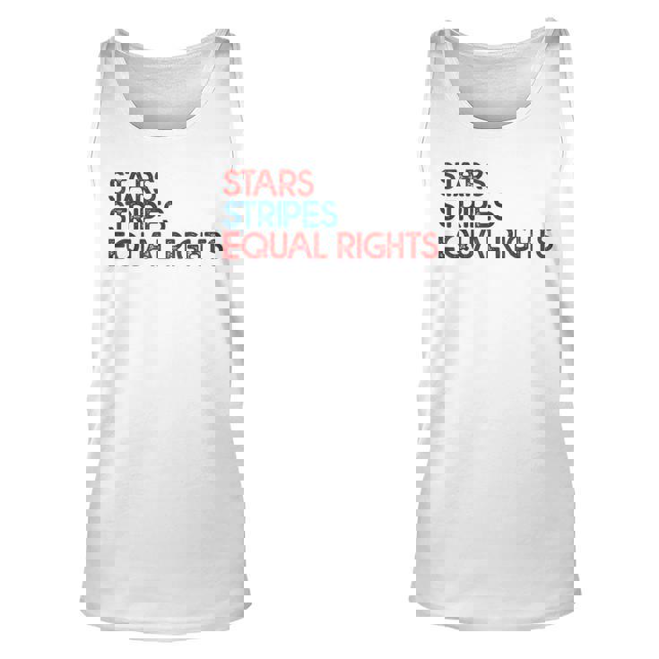 Messy Bun American Flag Pro Choice Star Stripes Equal Right  V3 Unisex Tank Top