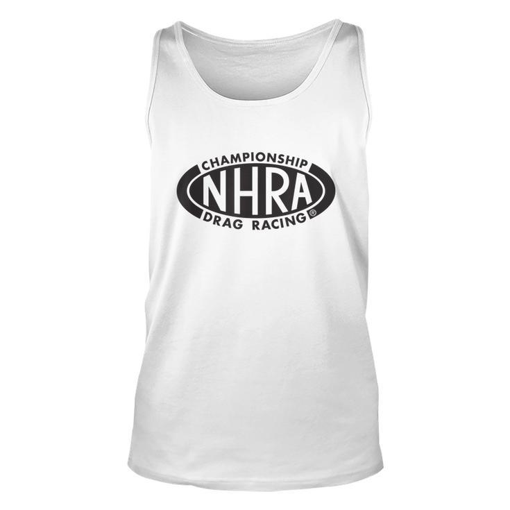 Nhra Championship Drag Racing Black Oval Logo Unisex Tank Top