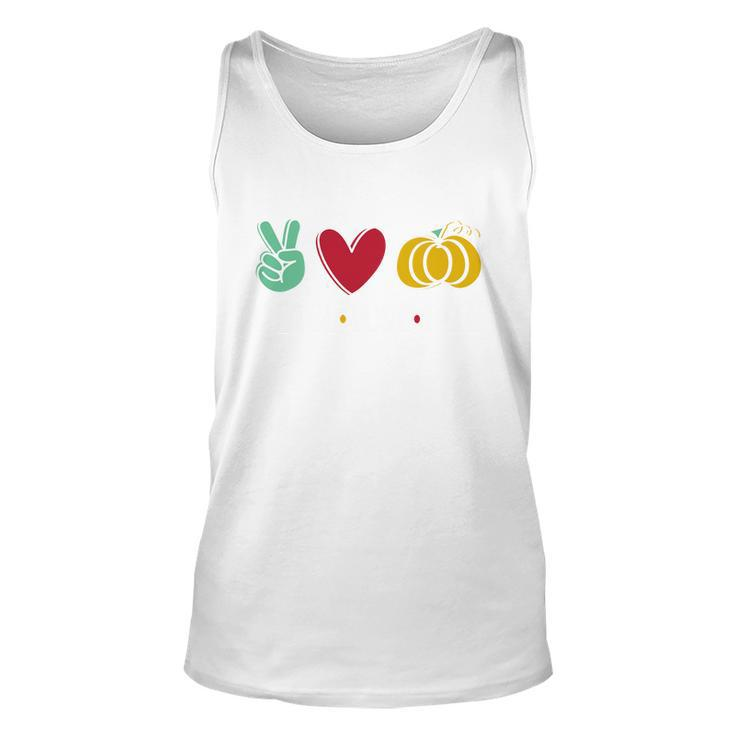 Peace Love Fall Cute Graphic Design Printed Casual Daily Basic Unisex Tank Top