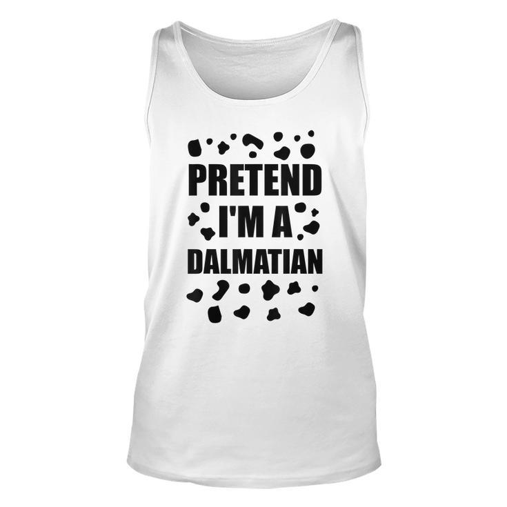 Pretend Im A Dalmatian Costume Halloween Diy Costume Gifts Men Women Tank Top Graphic Print Unisex