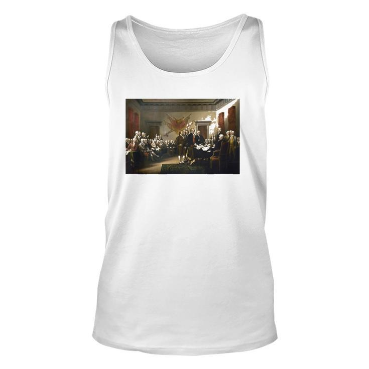 Signing The Declaration Of Independence 4Th Of July Unisex Tank Top