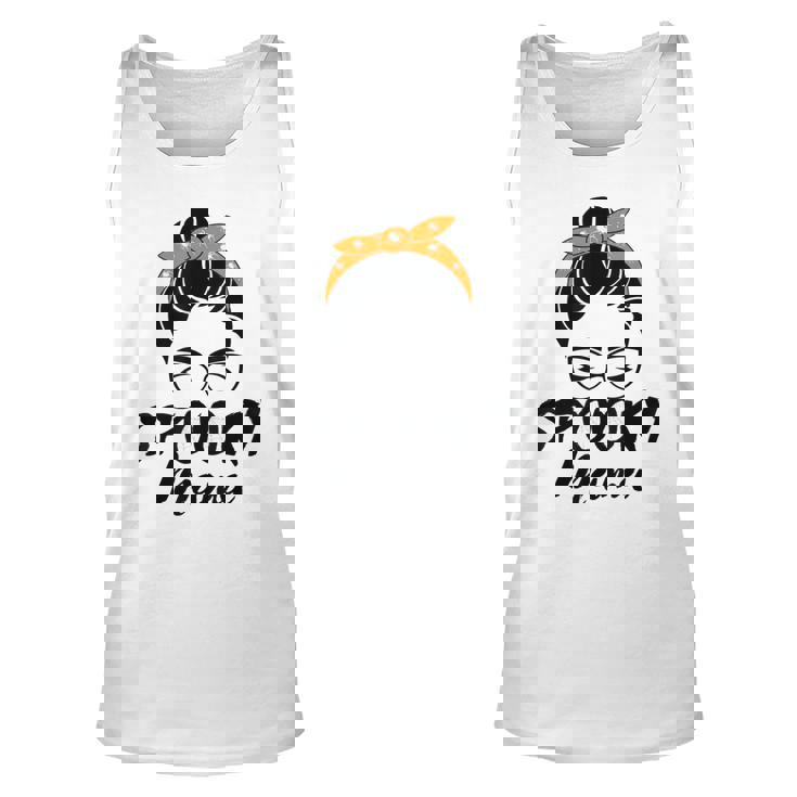 Spooky Mama Humor Mom Halloween Party 2021  For Mother  Unisex Tank Top